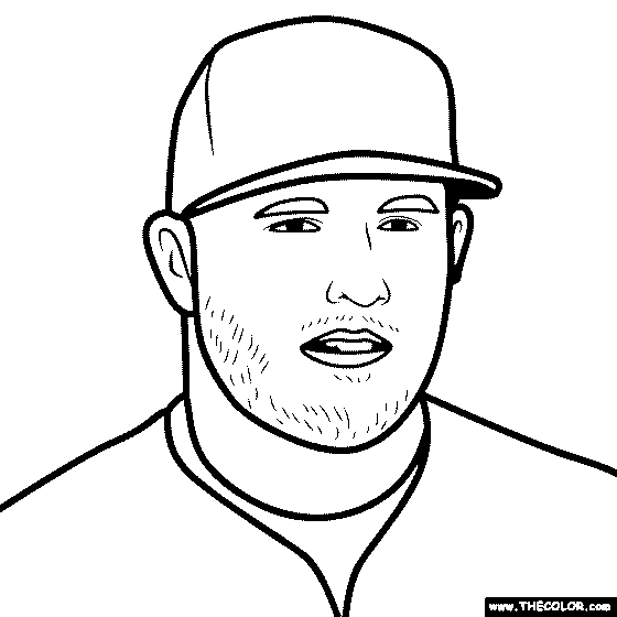 Mike Trout Coloring Page