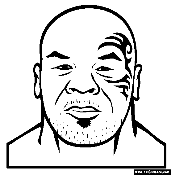 Mike Tyson Coloring Page