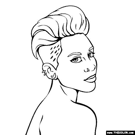 Miley Cyrus Coloring Page