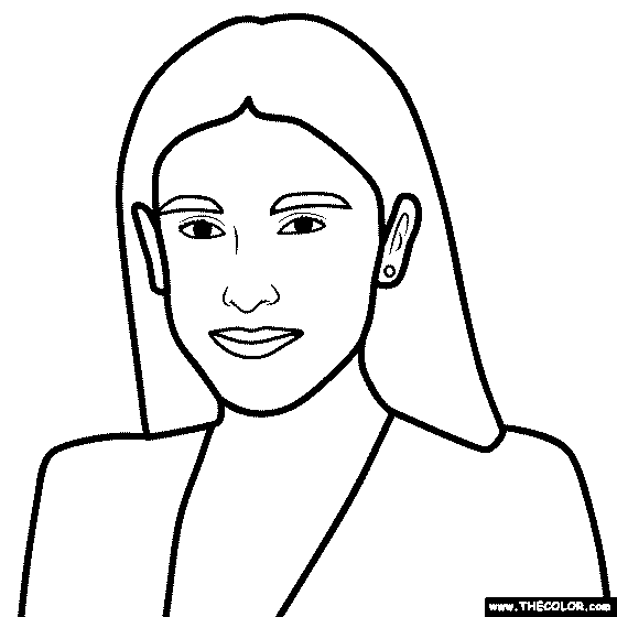 Famous Actress Coloring Pages