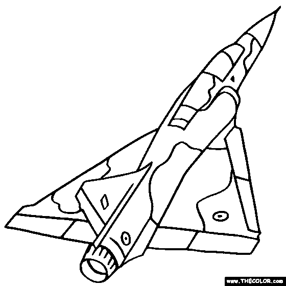 Mirage 2000Mirage 2000 French Jet Fighter Coloring