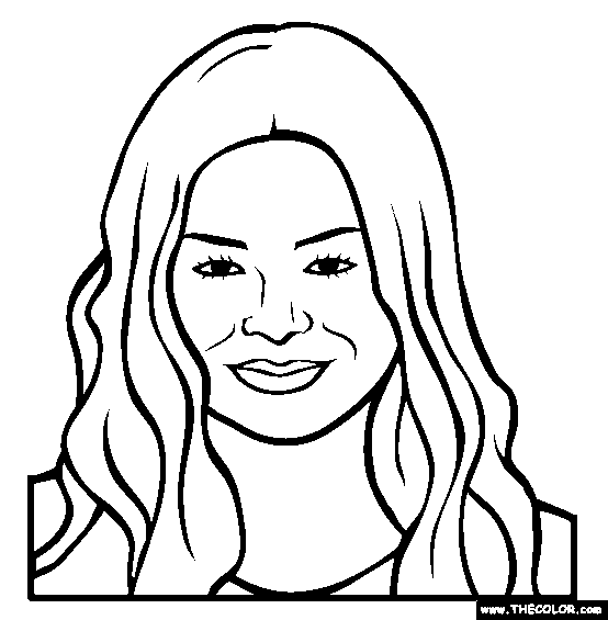 Miranda Cosgrove Online Coloring Page