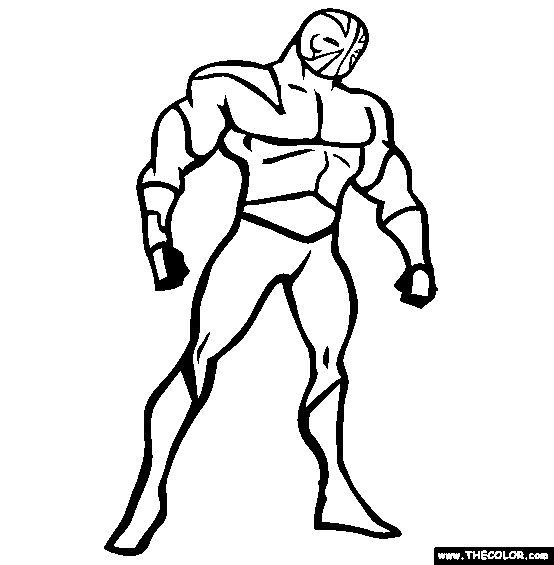Mister Powerful Man Coloring Page