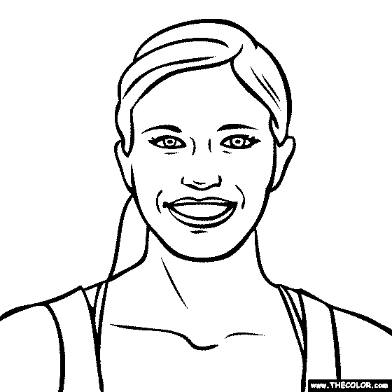 Misty May Treanor Coloring Page