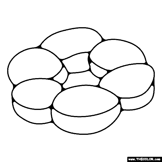 Mochi Donut Coloring Page