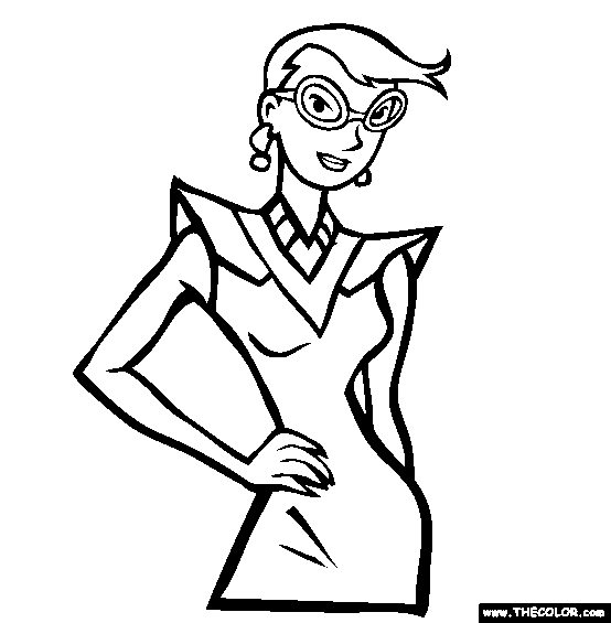 Model Coloring Page