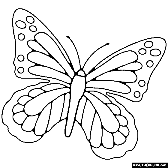 Monarch Butterfly Coloring Page