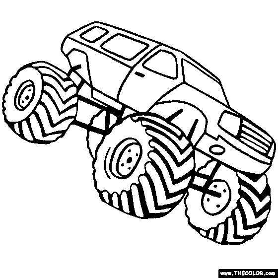 Monster Truck Coloring Page