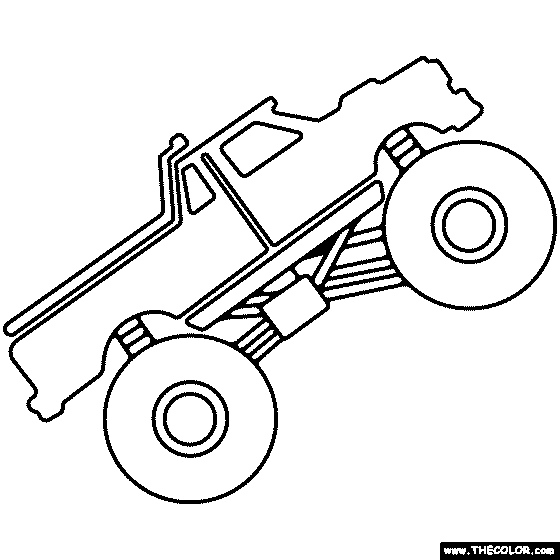 Monster Truck Coloring Page