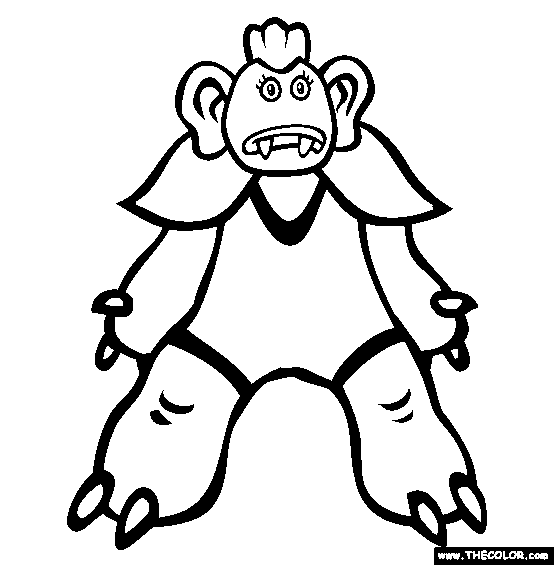 Monty Coloring Page