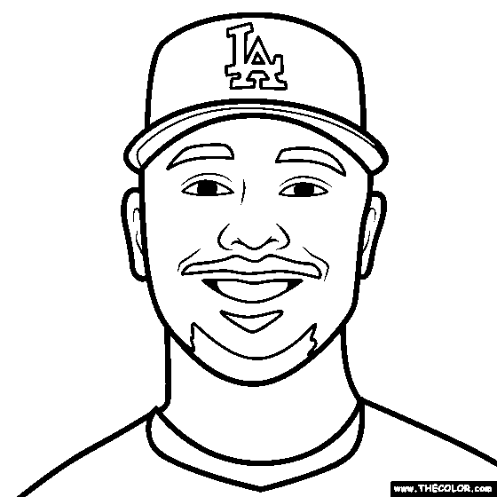 Mookie Betts Coloring Page