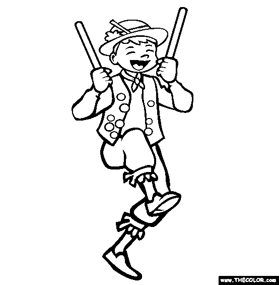 Morris Dance Coloring Page