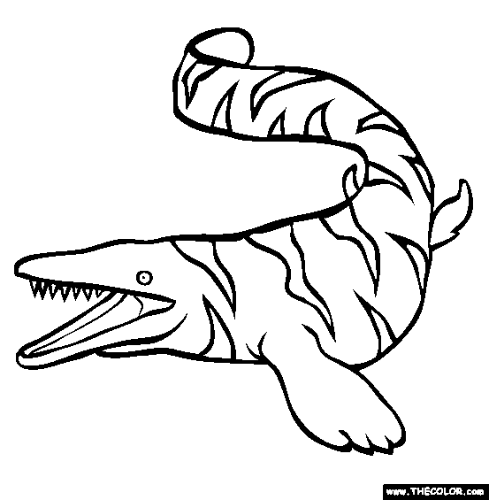 Mosasaur Coloring Page