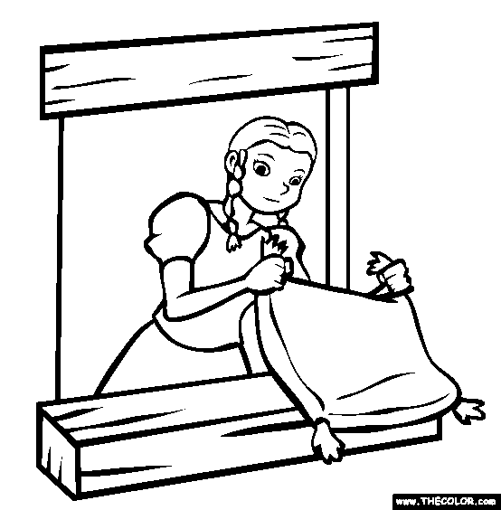 Mother Hulda Coloring Page