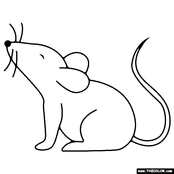 Mouse Coloring Page