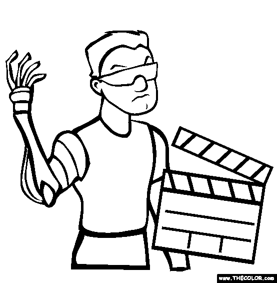 Moviestar Coloring Page