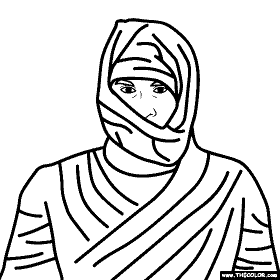 Mummy Coloring Page