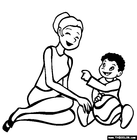 Nanny Coloring Page