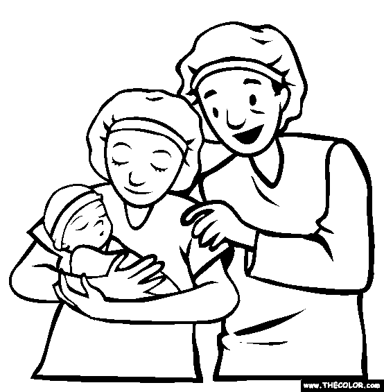 Newborn Coloring Page