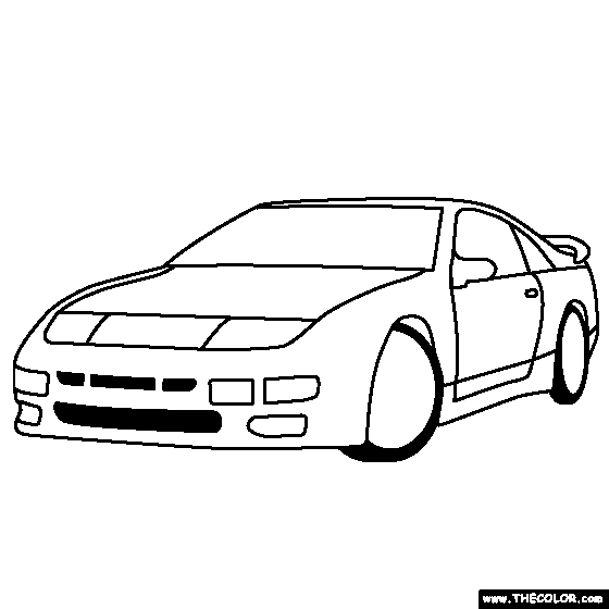 Nissan 300ZX Twin Turbo online coloring page