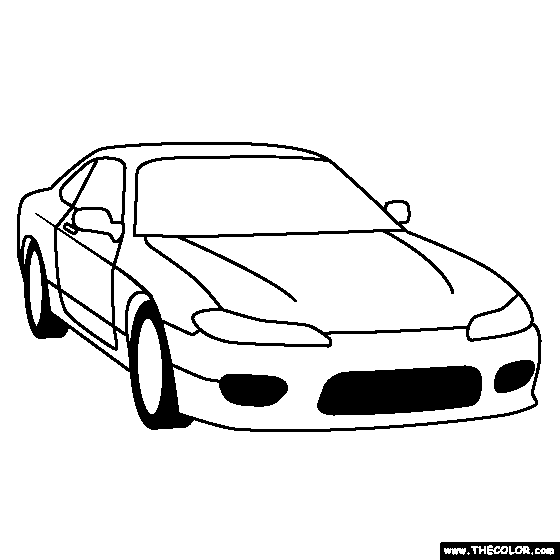 Nissan S15 200SX online coloring page