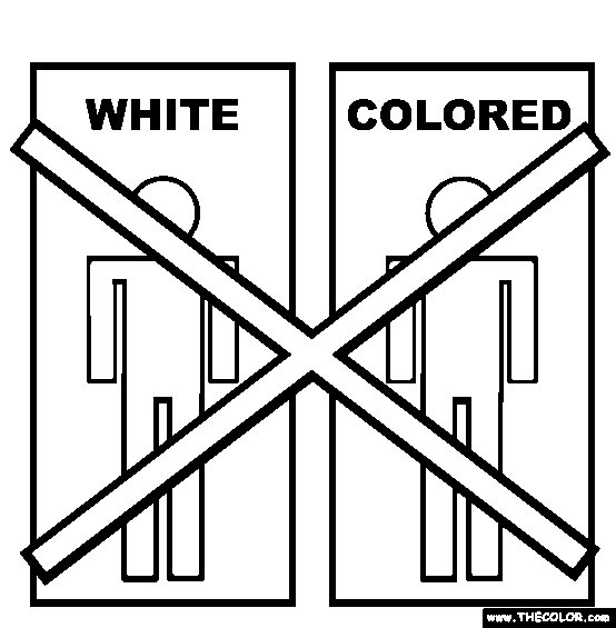 No Segregation Coloring Page