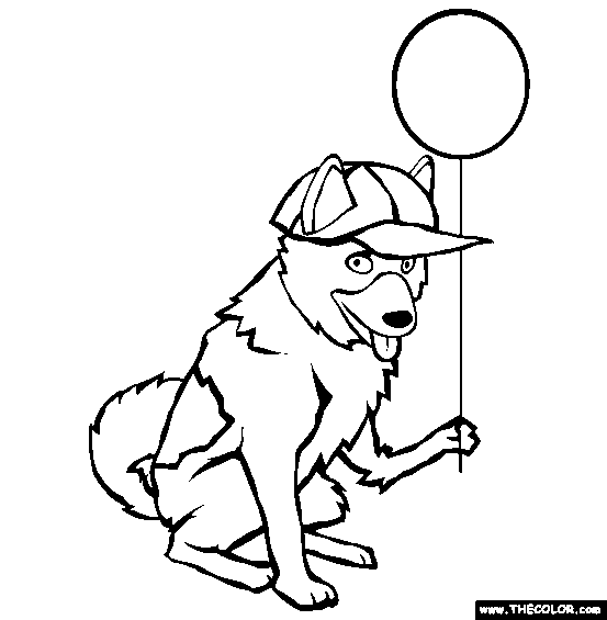Norwegian Elkhound Coloring Page