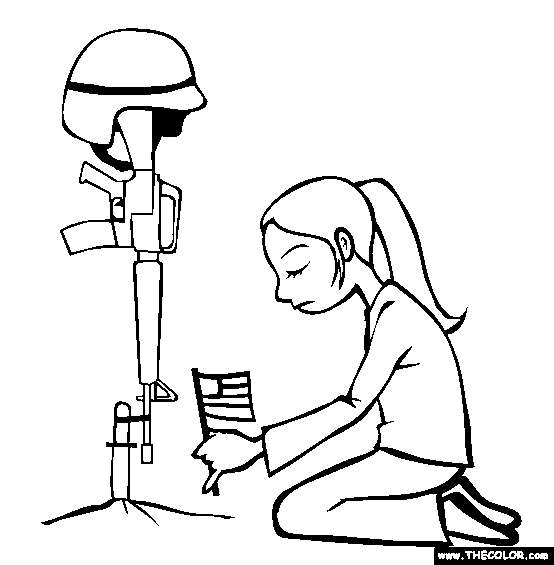 Not Forgotten Memorial Day Coloring Page