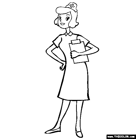 baby nurse coloring pages