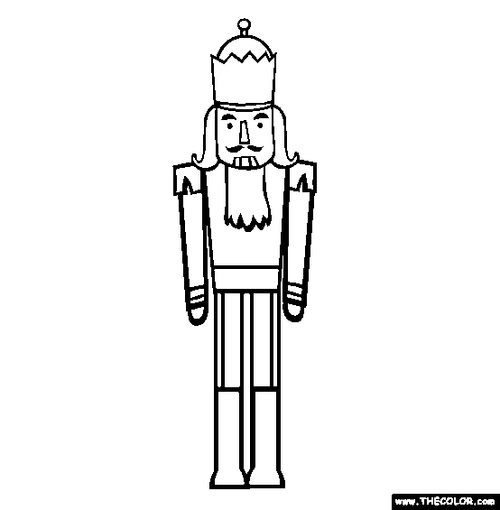 Nutcracker Christmas Coloring Page