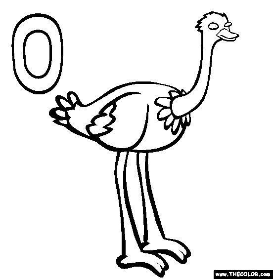 O Coloring Page