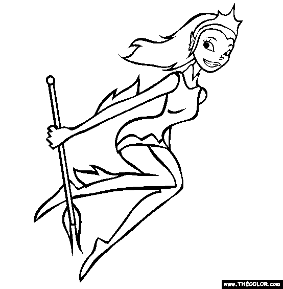 Ocean Girl Coloring Page