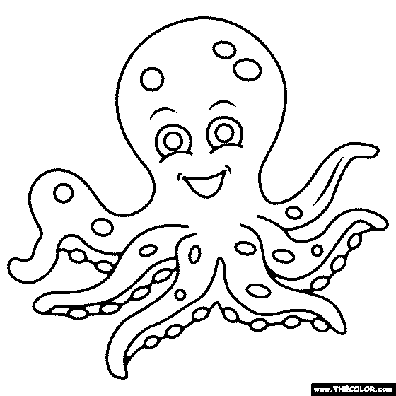 Octopus Coloring Page