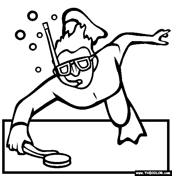 Octopush Coloring Page