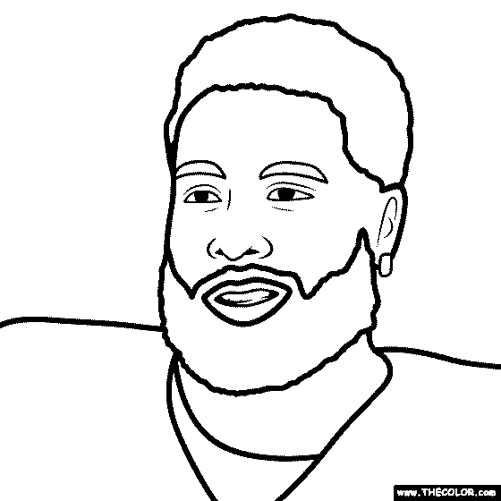 Odell Beckham Jr Coloring Page