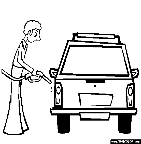 Oil Crisis Coloring Page