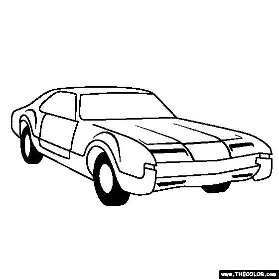 Oldsmobile Toronado 1966 classic car coloring page