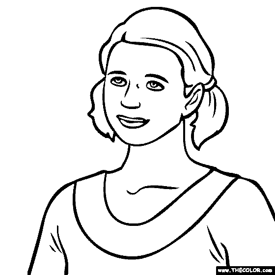 Olga Korbut Coloring Page