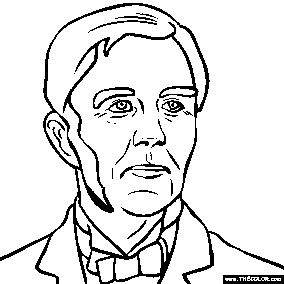 Oliver Wendell Holmes Coloring Page