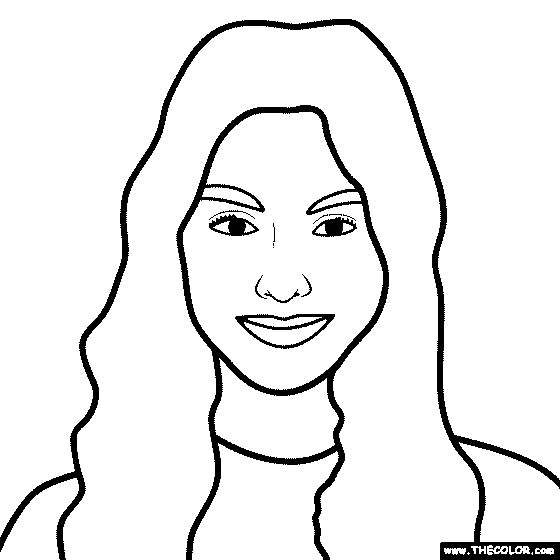 Olivia Rodrigo Coloring Page