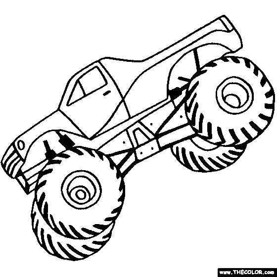 Online Coloring Monster Truck 