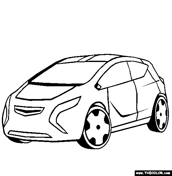 Opel Flextreme Concept Car Coloring Page