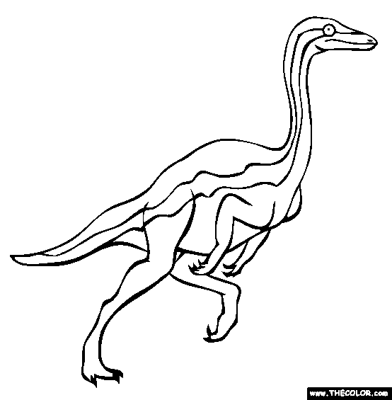 Ornithomimus Coloring Page