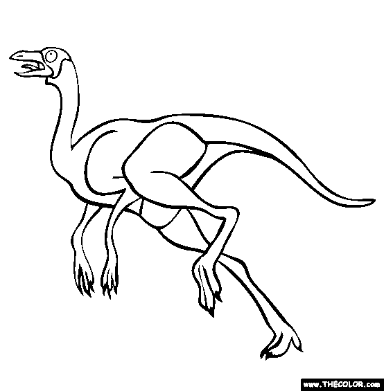 Ornithomimus2 Coloring Page