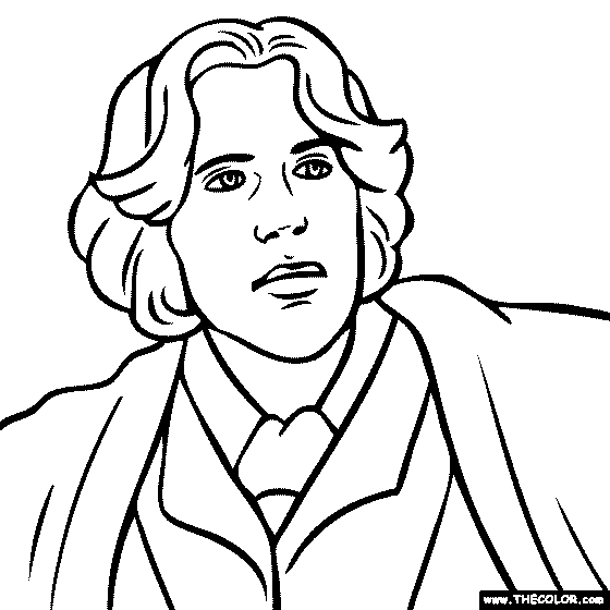 Oscar Wilde Coloring Page