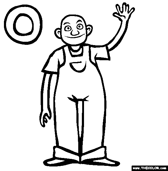 The Letter O Online Alphabet Coloring Page