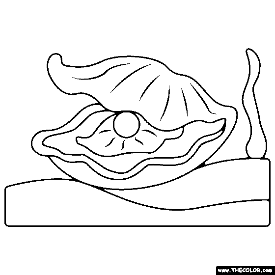 Oyster Coloring Page