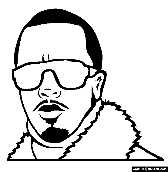 P Diddy Puff Daddy Sean John Combs Coloring Page