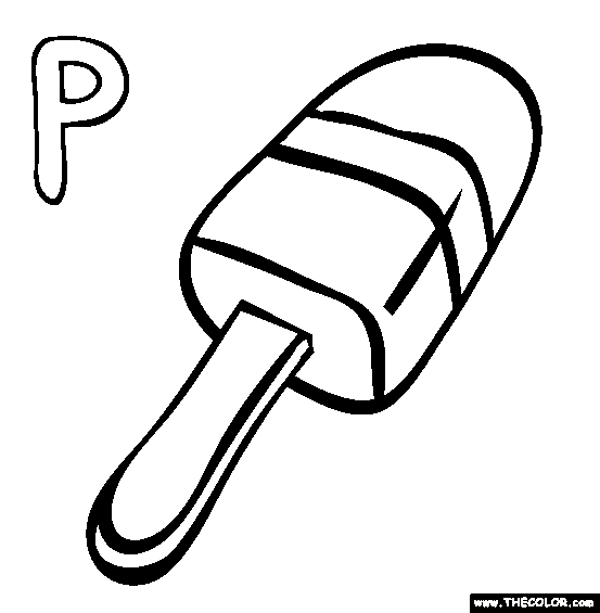 P Coloring Page