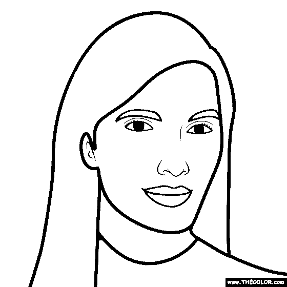 Padma Lakshmi Coloring Page